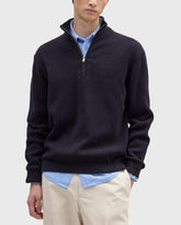Danny Quarter Zip Navy Blue