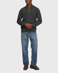 Danny Quarter Zip Charcoal Mist