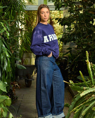 Distressed Flower Crewneck