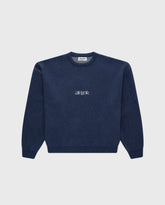 Minimal Logo Knit Navy
