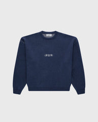 Minimal Logo Knit Navy