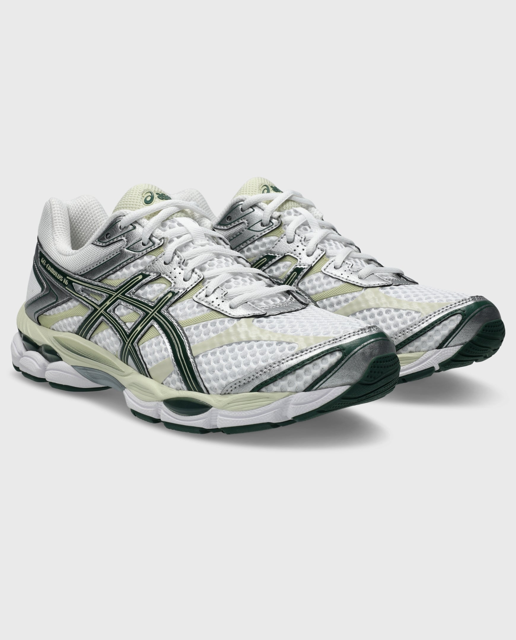 Asics Gel-Cumulus 16 White / Forest Night