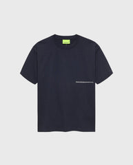 Back Zip Tee Navy