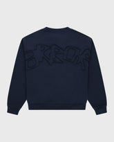 Big Application Crewneck Dark Blue Arbor