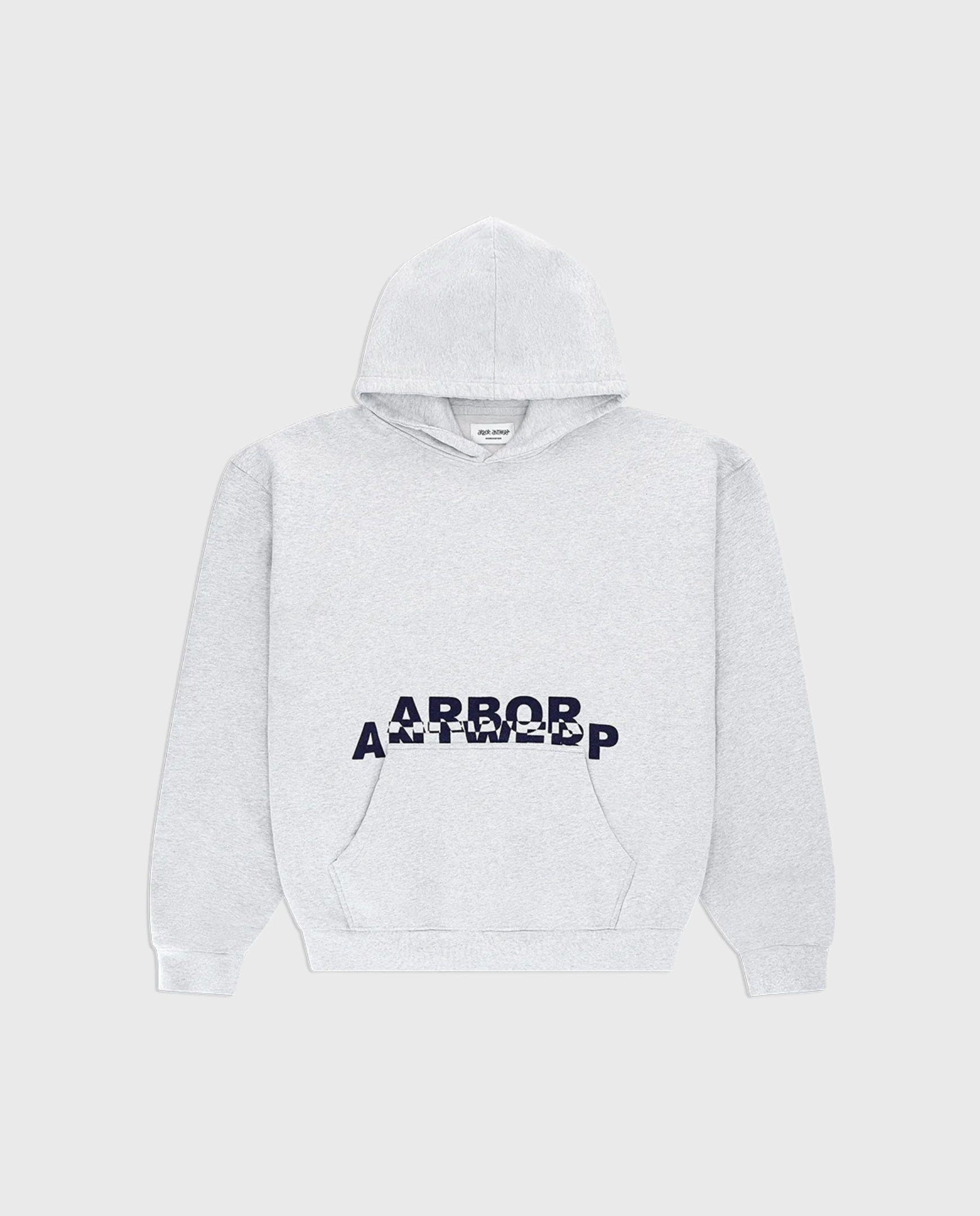 Blue Overlay Hoodie Grey Arbor Antwerp