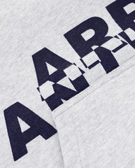 Blue Overlay Hoodie Grey