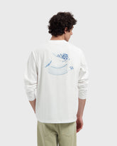 Broken Plate Longsleeve Tee Optical White
