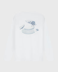 Broken Plate Longsleeve Tee Optical White