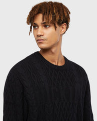 Dickies Script Cable Sweater Black