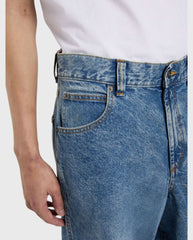 Loose Wave Denim Rinsed Fade