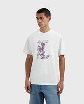 Felted Flower Tee Optical White