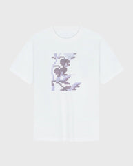 Felted Flower Tee Optical White