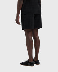 Fine Check Short Black