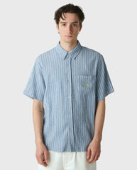 Apollo Striped Shirt Pool Blue