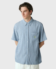 Apollo Striped Shirt Pool Blue