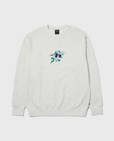 HUF H Bit Crewneck Ash