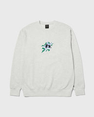 HUF H Bit Crewneck Ash