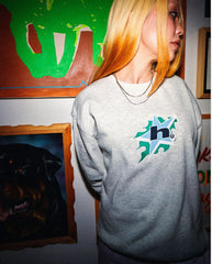 H Bit Crewneck Ash