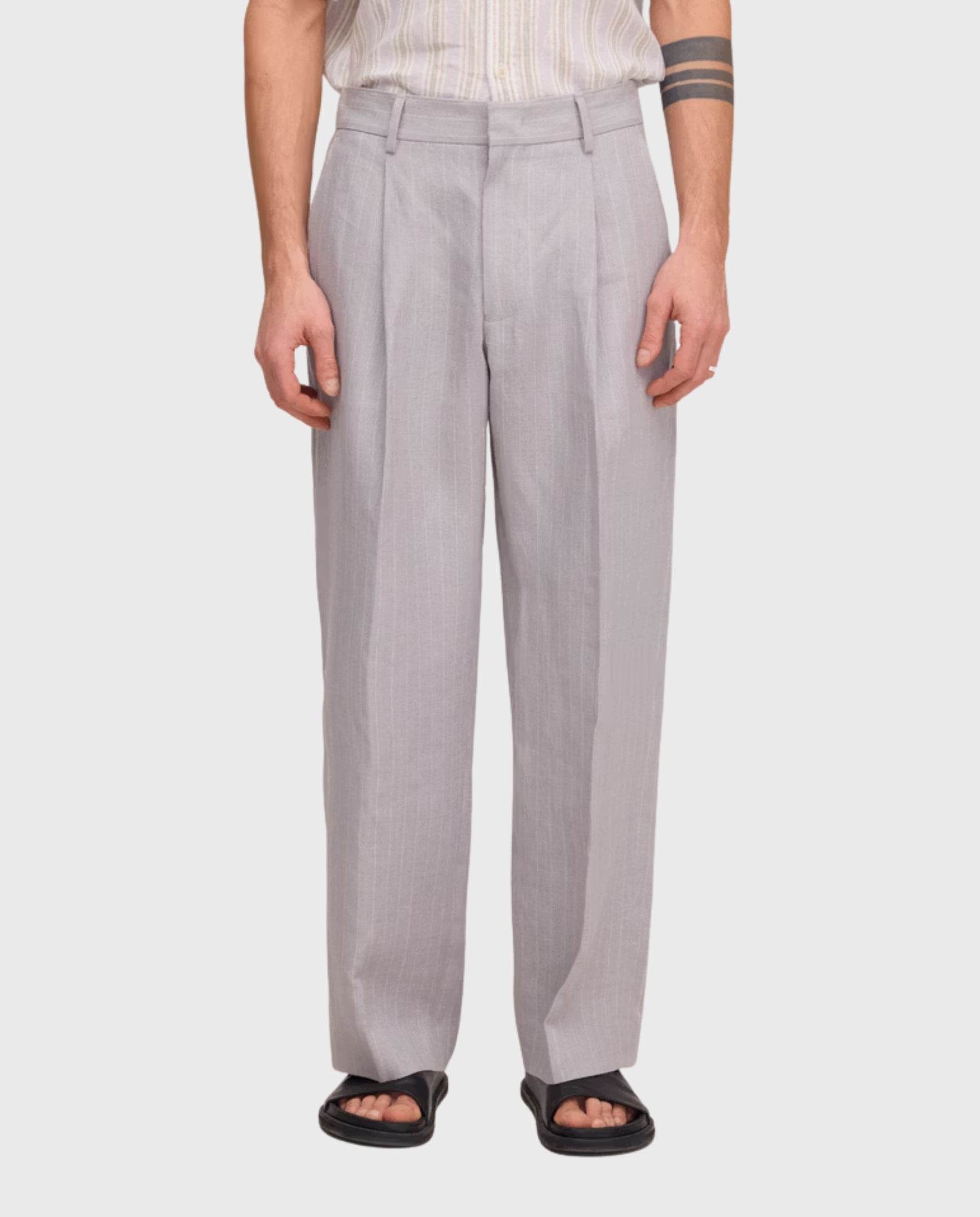 Kay Grey Stripe