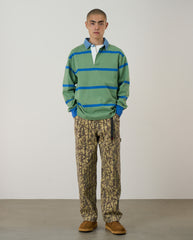 Langdon Rugby Shirt Olive / Blue