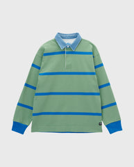 Langdon Rugby Shirt Olive / Blue
