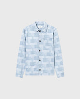 Les Deux Layton Denim Jacquard Overshirt