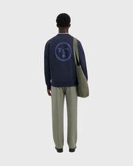 Lined Face Crewneck Navy