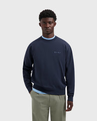 Lined Face Crewneck Navy