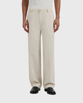 Linen Barrel Leg Pants Cement