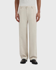 Linen Barrel Leg Pants Cement