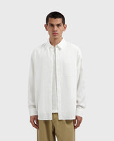 Linen Blend Relaxed Shirts Optical White