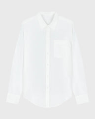 Linen Blend Relaxed Shirts Optical White