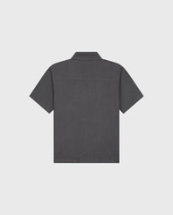Linen Blend Shirt Charcoal Olaf