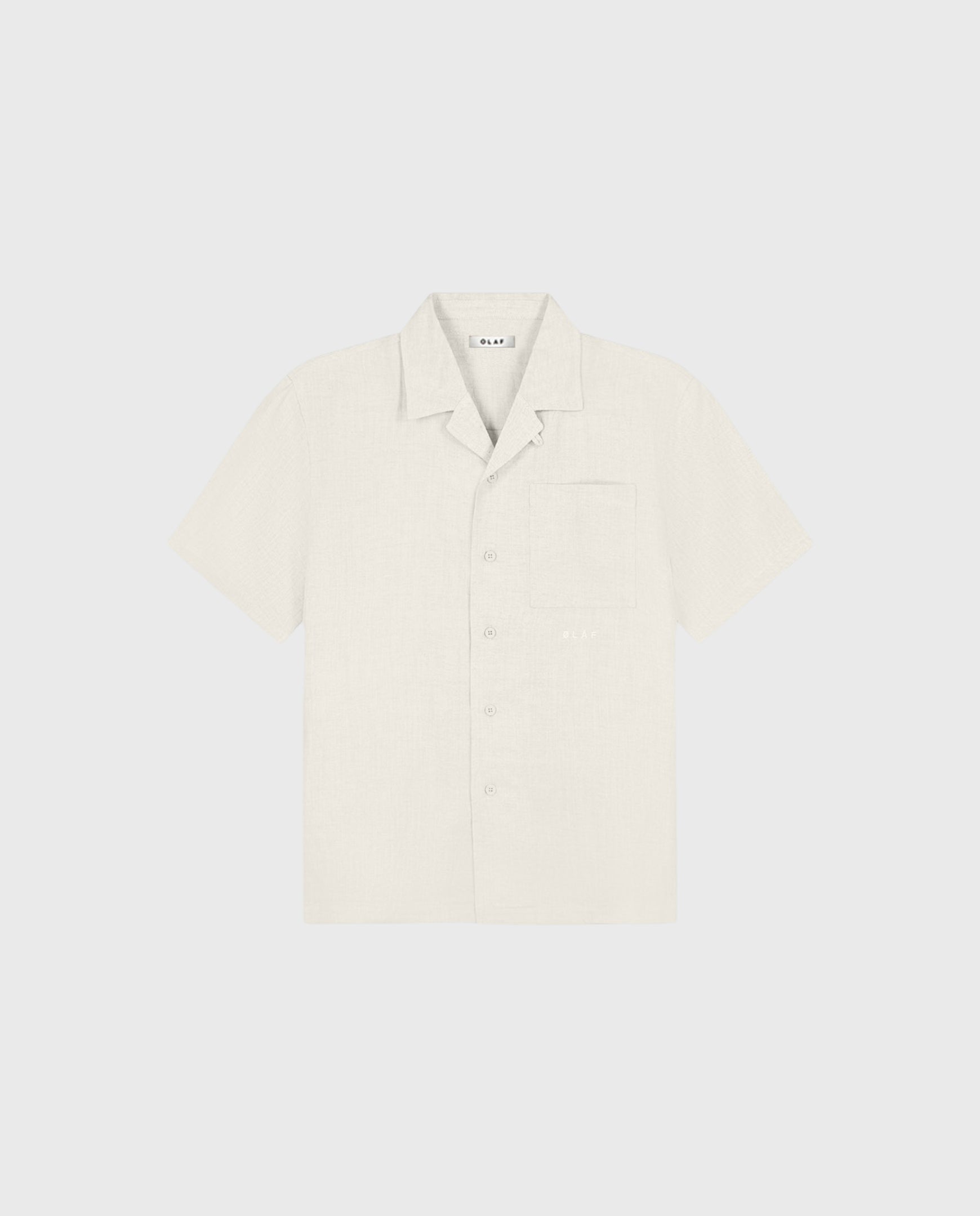 Linen Blend Shirt Offwhite