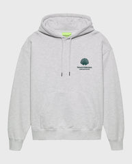 Logo Hoodie Ash/Bottle Green