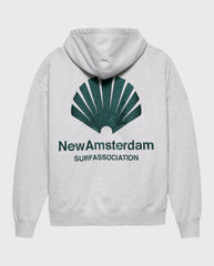 Logo Hoodie Ash/Bottle Green