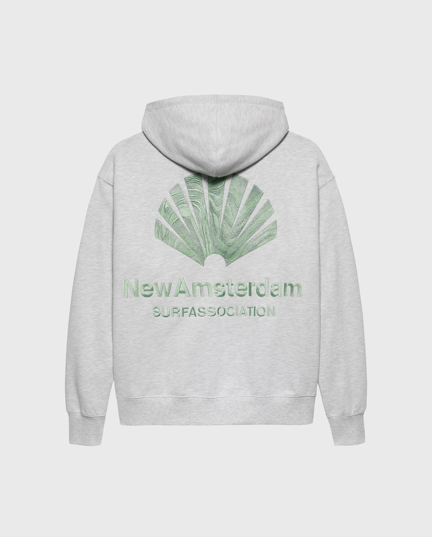 Logo Hoodie Ash/Teal