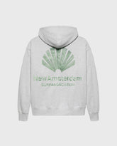 Logo Hoodie Ash/Teal