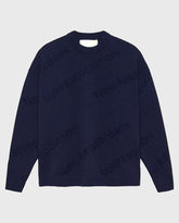 Logo Jacquard Crewneck Night