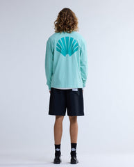Logo Longsleeve Ocean Wave/Sea Green