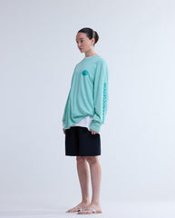 Logo Longsleeve Ocean Wave/Sea Green