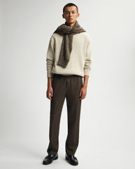 Face Knitted Crewneck Ancient Scroll