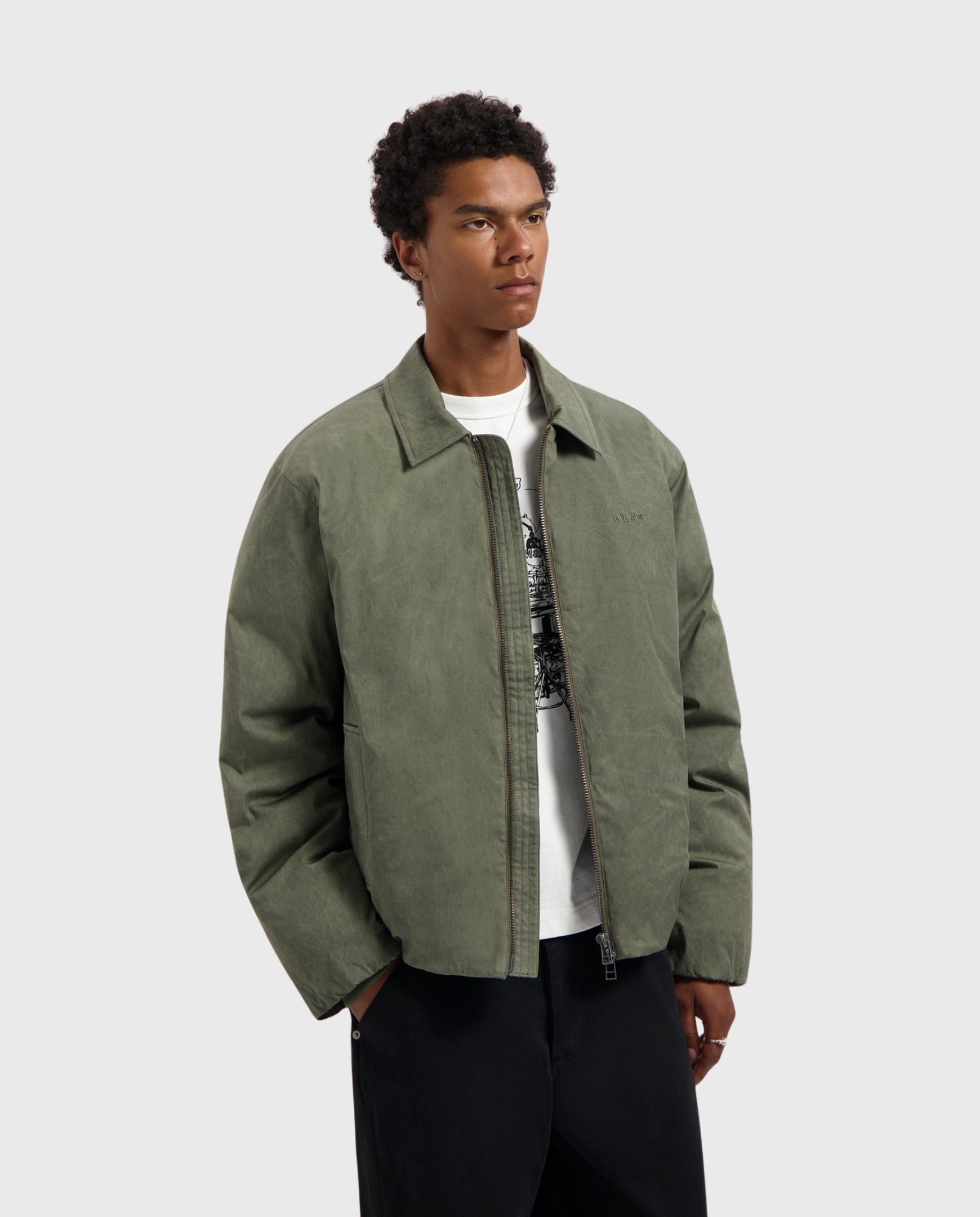 Medium Padded Jacket Olive Night