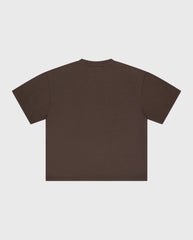Micro Logo Cropped T-shirt Coffee