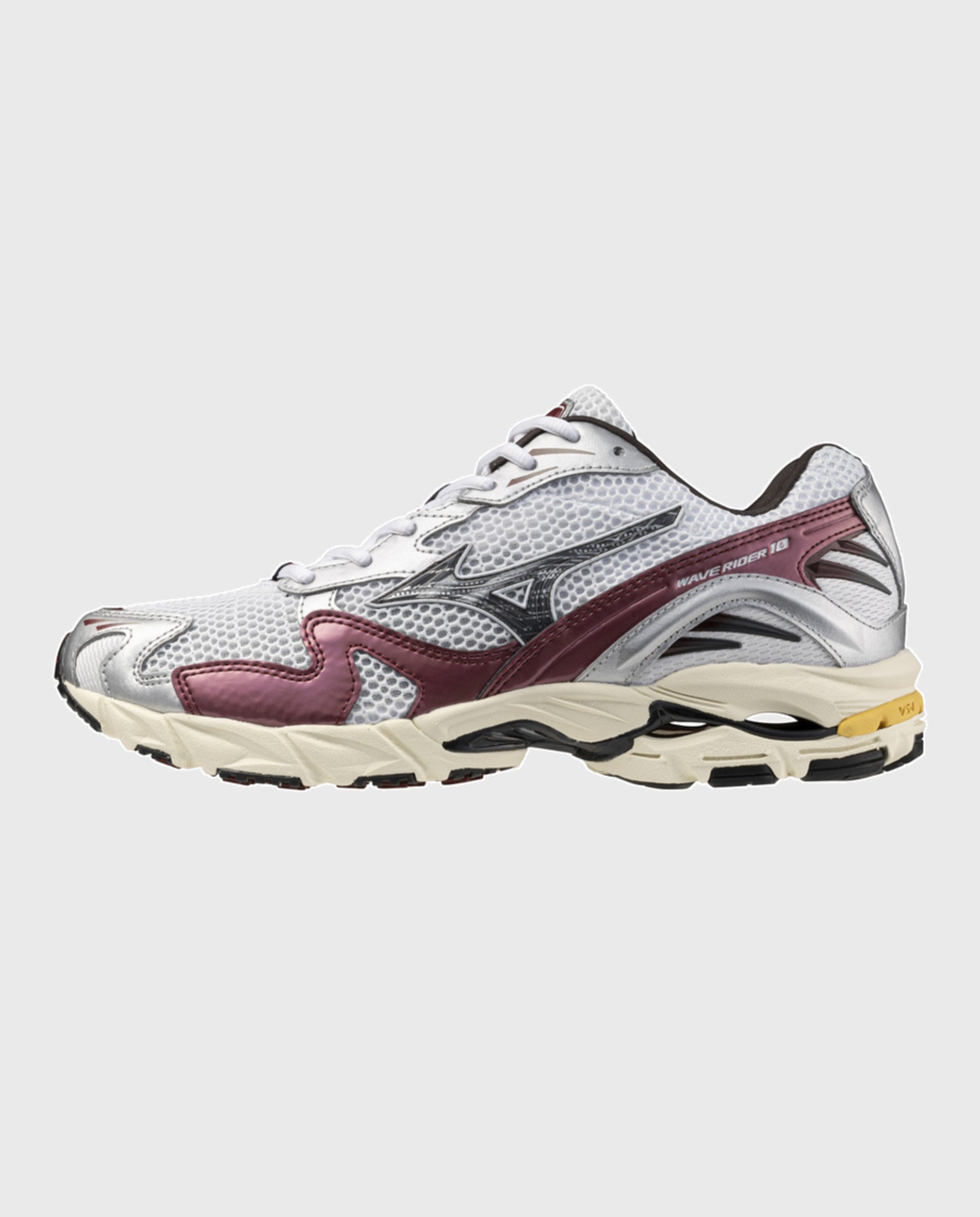 Mizuno Wave Rider 10 White / Black Sand / Syrah