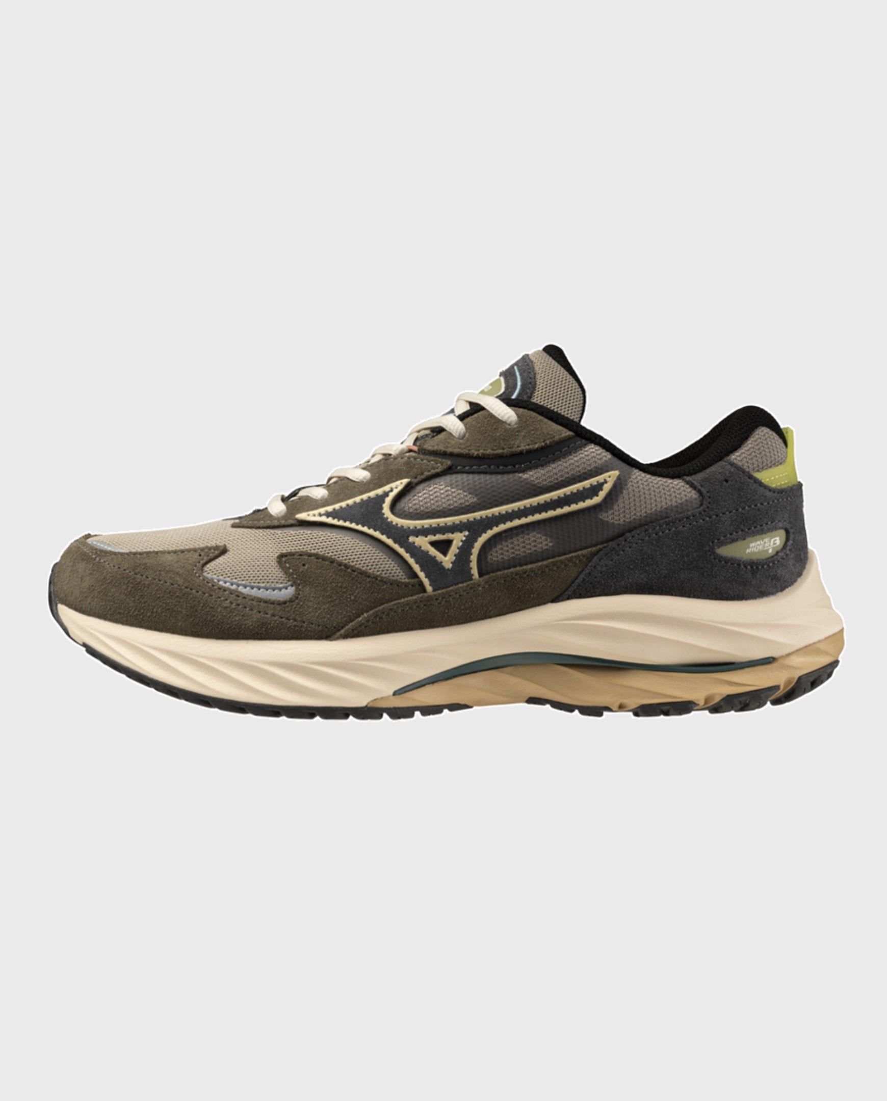Mizuno Wave Rider Beta Vintage Khaki / Black Sand / Grape Leaf