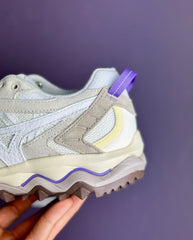 Mizuno Wave Mujin Snow White / White / Paisley Purple