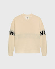 Name Crew Knit Ecru/Black