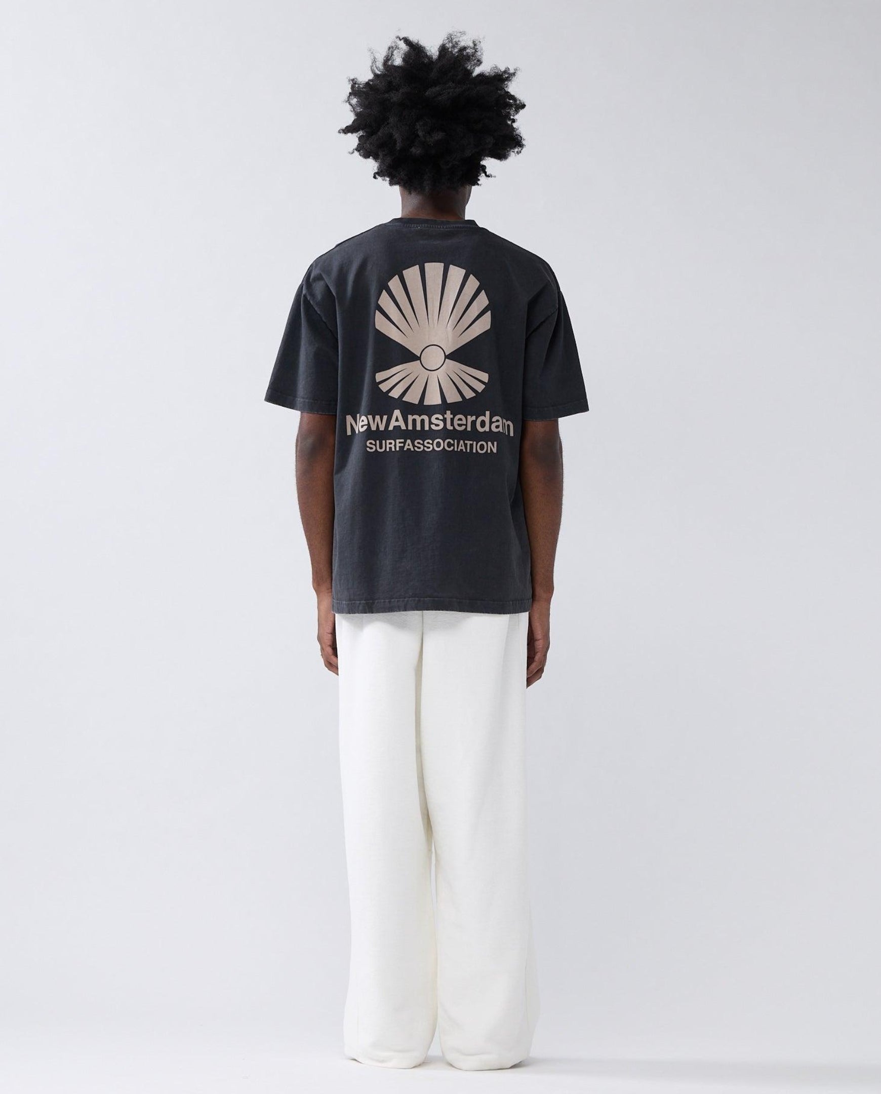 Oyster Tee Black New Amsterdam Surf Association