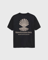 Oyster Tee Black New Amsterdam Surf Association